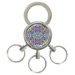 Colorful Flowers 3-ring Key Chains by LoolyElzayat