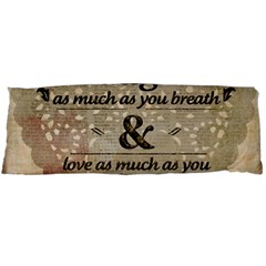 Motivational Calligraphy Grunge Body Pillow Case (dakimakura) by Sapixe