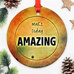 Beautiful Day Cheerful Munter Ornament (round) by Sapixe