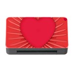 Background Texture Heart Love Memory Card Reader with CF Front