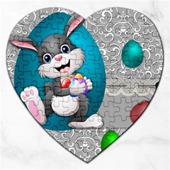 Illustration Celebration Easter Jigsaw Puzzle (heart) by Sapixe