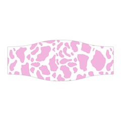 White Pink Cow Print Stretchable Headband by LoolyElzayat