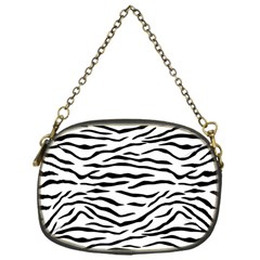 Black And White Tiger Stripes Chain Purses (one Side)  by PodArtist