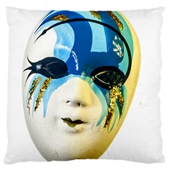 Porcelain Mask Minature Mask Standard Flano Cushion Case (two Sides) by Sapixe