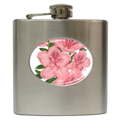 Flower Plant Blossom Bloom Vintage Hip Flask (6 Oz) by Sapixe