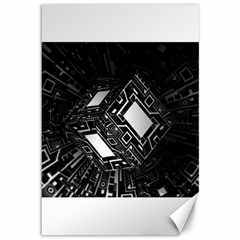 Technoid Future Robot Science Canvas 12  X 18   by Sapixe