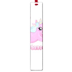 Long Distance Lover - Cute Unicorn Large Book Marks by Valentinaart