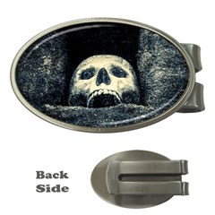 Smiling Skull Money Clips (oval)  by FunnyCow