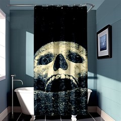 Smiling Skull Shower Curtain 36  X 72  (stall)  by FunnyCow