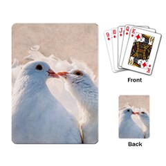 Doves In Love Playing Card by FunnyCow