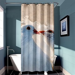 Doves In Love Shower Curtain 36  X 72  (stall)  by FunnyCow