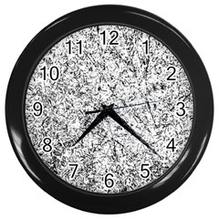 Willow Foliage Abstract Wall Clocks (black) by FunnyCow