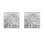 Willow Foliage Abstract Cufflinks (Square) Front(Pair)