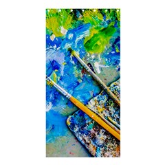 Artist Palette And Brushes Shower Curtain 36  X 72  (stall)  by FunnyCow