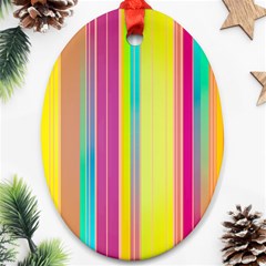 Background Colorful Abstract Oval Ornament (two Sides) by Nexatart