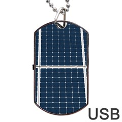 Solar Power Panel Dog Tag Usb Flash (one Side) by FunnyCow