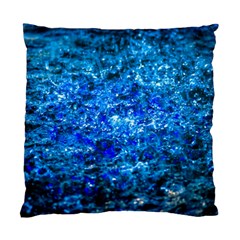 Water Color Navy Blue Standard Cushion Case (two Sides) by FunnyCow