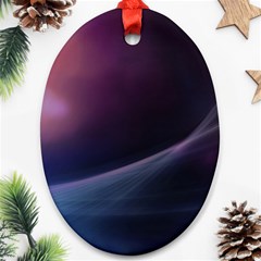 Abstract Form Color Background Oval Ornament (two Sides) by Nexatart