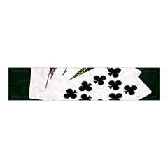 Poker Hands   Royal Flush Clubs Velvet Scrunchie by FunnyCow