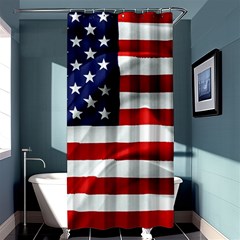 American Usa Flag Shower Curtain 36  X 72  (stall)  by FunnyCow