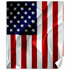 American Usa Flag Vertical Canvas 8  X 10  by FunnyCow