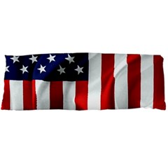 American Usa Flag Vertical Body Pillow Case Dakimakura (two Sides) by FunnyCow