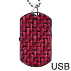 Fabric Pattern Desktop Textile Dog Tag Usb Flash (one Side) by Nexatart