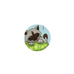 Kitten Kitty Cat Sleeping Sleep 1  Mini Buttons by Sapixe