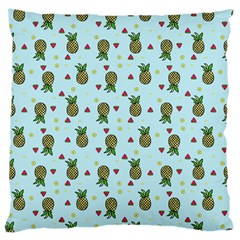 Pineapple Watermelon Fruit Lime Large Cushion Case (one Side) by Nexatart