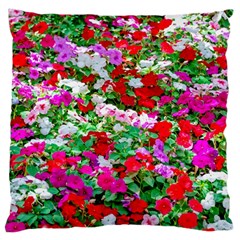 Colorful Petunia Flowers Standard Flano Cushion Case (two Sides) by FunnyCow