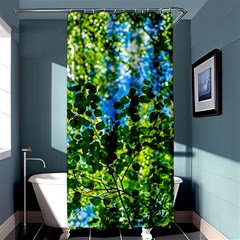 Forest   Strain Towards The Light Shower Curtain 36  X 72  (stall)  by FunnyCow