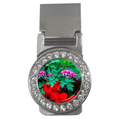 Bleeding Heart Flowers Money Clips (cz)  by FunnyCow