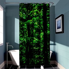 Emerald Forest Shower Curtain 36  X 72  (stall)  by FunnyCow