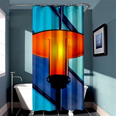 Orange Light Shower Curtain 36  X 72  (stall)  by FunnyCow