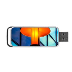 Orange Light Portable Usb Flash (one Side) by FunnyCow