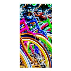 Colorful Bicycles In A Row Shower Curtain 36  X 72  (stall)  by FunnyCow