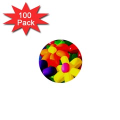 Toy Balloon Flowers 1  Mini Buttons (100 Pack)  by FunnyCow