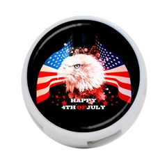 Independence Day, Eagle With Usa Flag 4-port Usb Hub (one Side) by FantasyWorld7