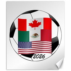 United Football Championship Hosting 2026 Soccer Ball Logo Canada Mexico Usa Canvas 20  X 24   by yoursparklingshop