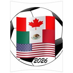 United Football Championship Hosting 2026 Soccer Ball Logo Canada Mexico Usa Back Support Cushion by yoursparklingshop