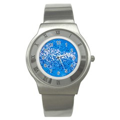 Blue Balloons In The Sky Stainless Steel Watch by FunnyCow