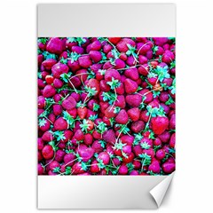 Pile Of Red Strawberries Canvas 24  X 36  by FunnyCow