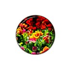 Colorful Tulips On A Sunny Day Hat Clip Ball Marker Front