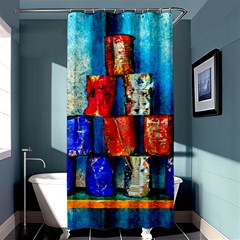 Soup Cans   After The Lunch Shower Curtain 36  X 72  (stall)  by FunnyCow