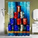 Soup Cans   After The Lunch Shower Curtain 48  x 72  (Small)  Curtain(48  X 72 ) - 42.18 x64.8  Curtain(48  X 72 )