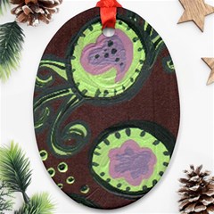 Cute Crab Oval Ornament (two Sides) by snowwhitegirl