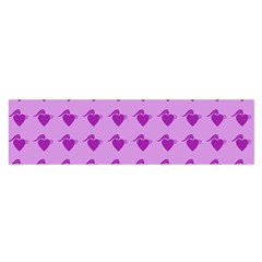 Punk Heart Violet Satin Scarf (oblong) by snowwhitegirl