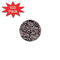 Earth  Dark Soil With Cracks 1  Mini Buttons (100 Pack)  by FunnyCow