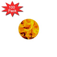 Fire And Flames 1  Mini Buttons (100 Pack)  by FunnyCow