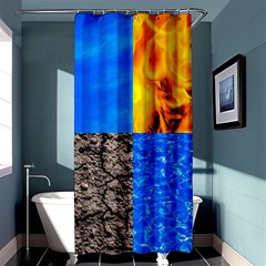 The Fifth Inside Funny Pattern Shower Curtain 36  X 72  (stall)  by FunnyCow